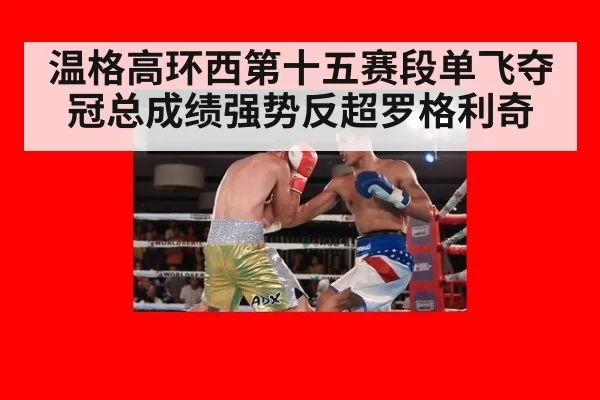 温格高环西第十五赛段单飞夺冠总成绩强势反超罗格利奇